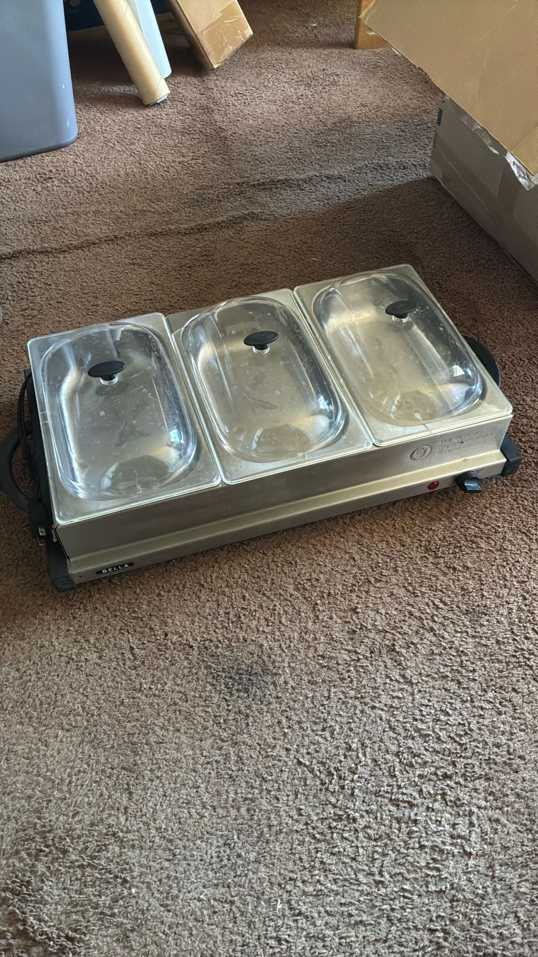 Stainless Steel Party Food Warmer Heater Tray Electric 