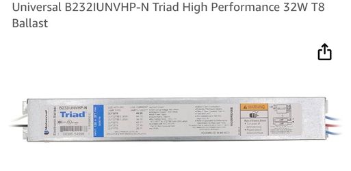 Universal B232IUNVHP-N Triad High Performance 32W T8 Ballast - $21