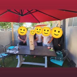 Outdoor Table & 6 Chairs 
