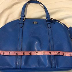 COACH Blue Leather Handbag. See Photos & Description for details. Price Reduced!