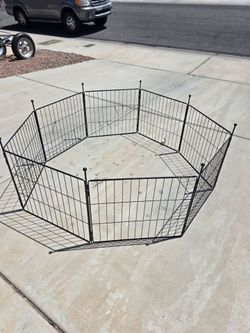 20" 8 panel metal dog playpen