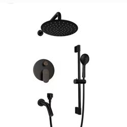 MONDAWE, MATTE BLACK SHOWER SET 🚿