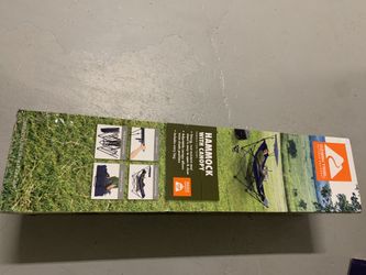 New - Ozark Trail Hammock with Canopy - 72"L x 32"D x 29"H - BLUE - HM-051