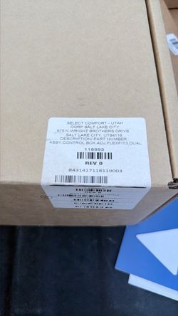 Sleep Number / Select Comfort FlexFit 3 Dual Control Box  Part Number 118993  Adjustable Base Replacement Module