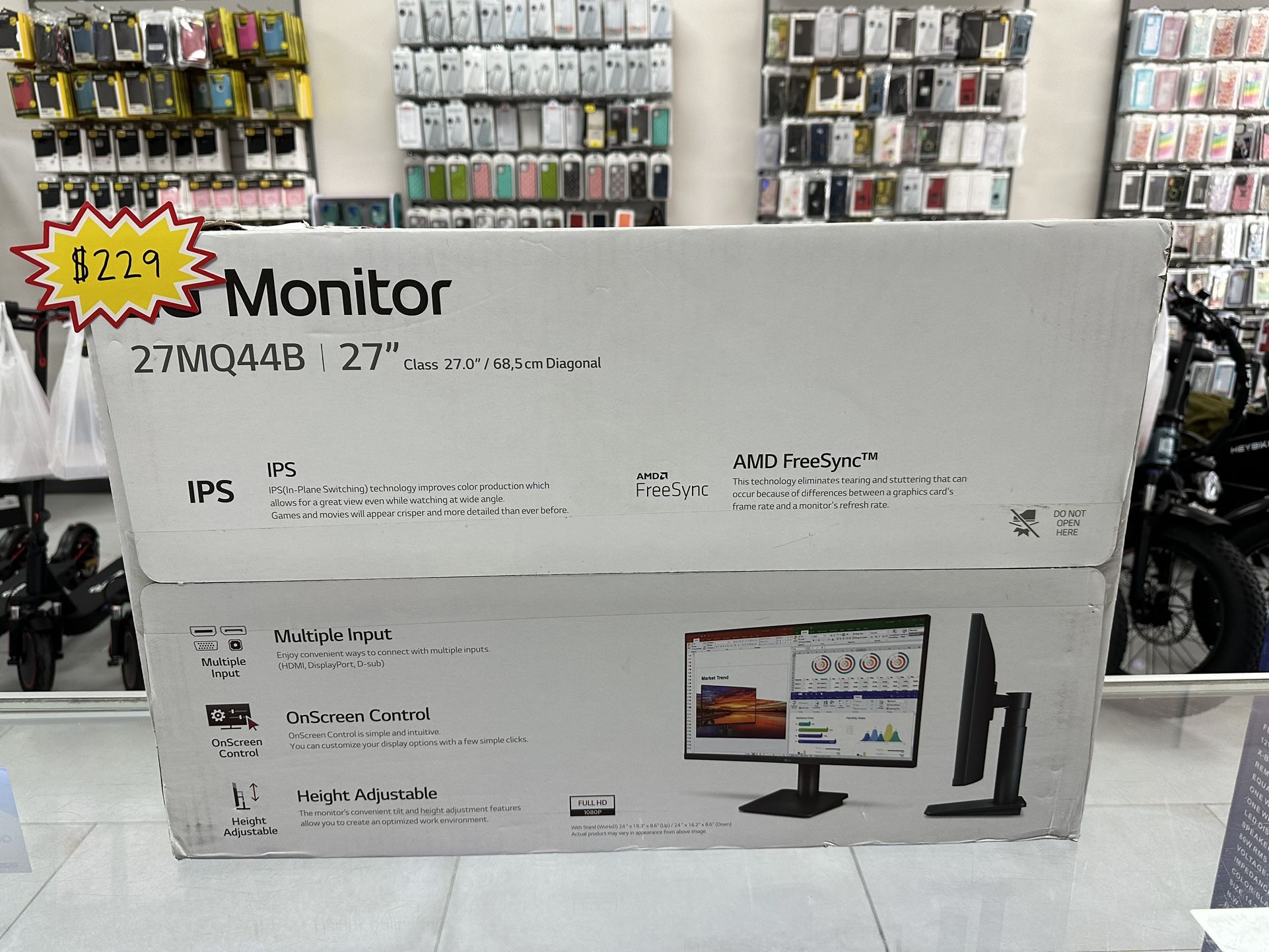 LG 27” LED AMD Monitor New! $229 Cash Or Card!!