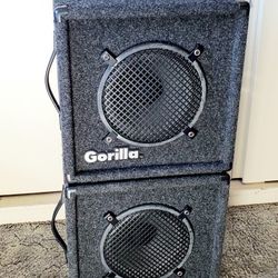 Pair Of Gorilla Monitor Speakers In Good Working Condition