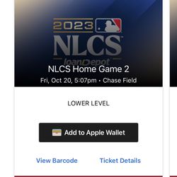 NLCS GAME 4 Tickets (4) Lower Level