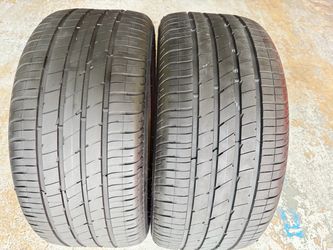 Two Tires 255/40/20 Goodyear Eagle F1 Acoustic EV like new with 80-99% Left Tesla Model Y
