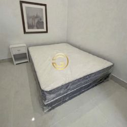 NEW Mattress Queen Size Regular With Box Spring // Offer  🚚same Day