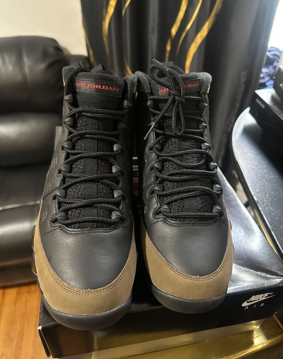 Jordan Olive 9s Size 10
