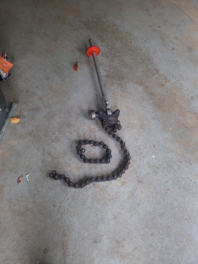 Ridgid Cast Iron  Ratchet Cutter With Extention Chain,can Cut Up To 12 Inches