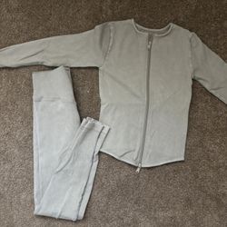 Women’s Suede Workout Set Size Small