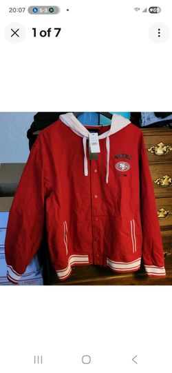 New NFL Team Apparel San Francisco 49's Darius Rucker Full Button Hoodie Size XL with Tags