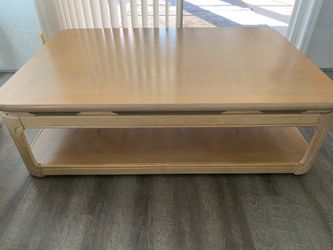 Oak Coffee Table and 2 End Tables