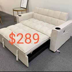 Loveseat sleeper sofa with pull out bed - Christmas Holiday Sale 