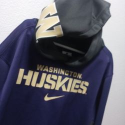 Washington Huskies Nike Dry Fit Kids Hoodie Size large (looks like 16-18)