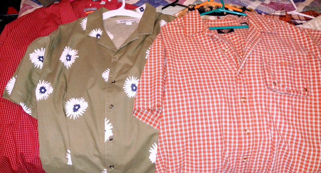 Mens Clothes size XL and XXL shirts and Jeans size 36x30 - Entire wardrobe for sale cheap