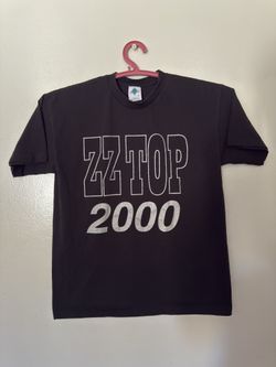 Vintage Y2K ZZ Top Millenium Tour T Shiet XL Double Sided Boho