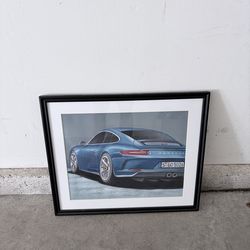 Hand painted Porsche 911 painting