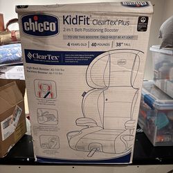 🚗 BRAND NEW Chicco KidFit ClearTex Plus Booster Seat! 💥 Still sealed in the box — NEVER used!