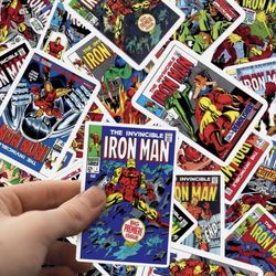 Ironman Comic Book Stickers 40 Piece
