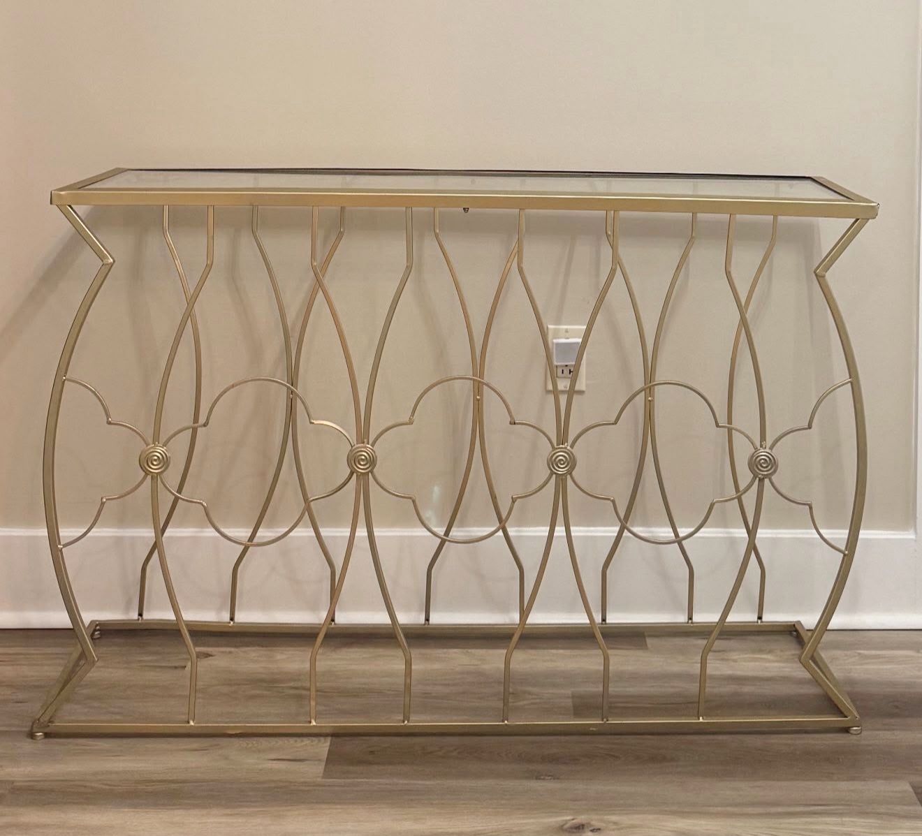 Gold Entry Way Table