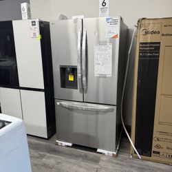 LG - Standard-Depth MAX 30.7 Cu. Ft. French Door Smart Refrigerator with Dual Ice Maker - Stainless Steel