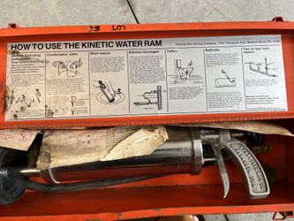 Kinetic Water Ram Plumbing Tool