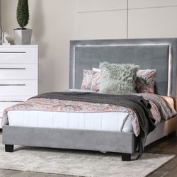 King Size Bed Frame With Led Lights On Headboard