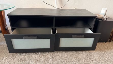Ikea Black TV Unit with Drawers