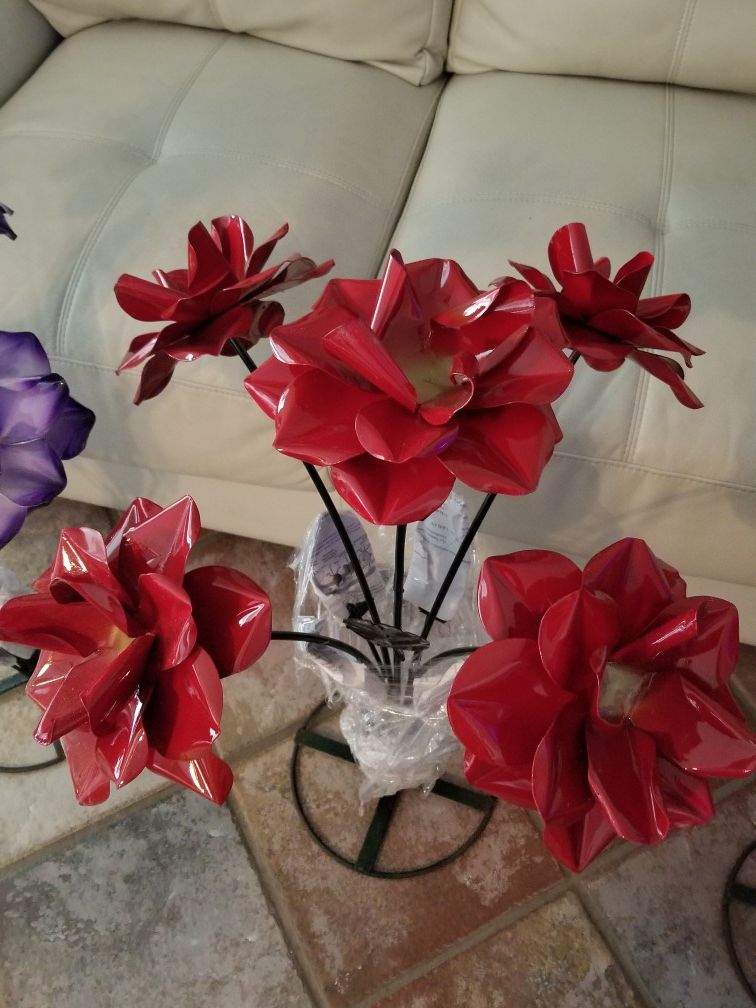 Metal Art Flowers colorful