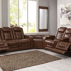 Backtrack Chocolate Power Reclining Sectional

