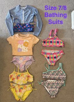 Girls Bathing Suits Size 7/8
