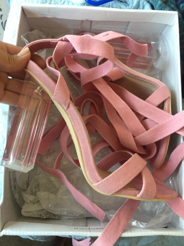 Pink high heels