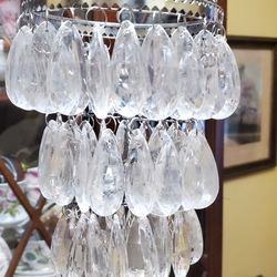 3 Tier Teardrop Acrylic Crystal Droplets With Tealight