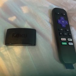 roku remote and box  $25 + hdmi cord 