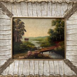 Authentic Antique Oil Painting By Nino Pippa