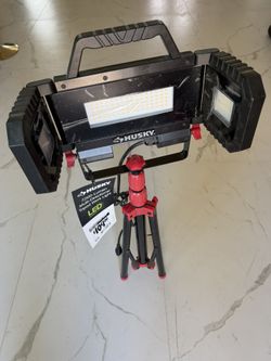 Husky 7000-Lumen Multi-Directional LED Tripod Work Light