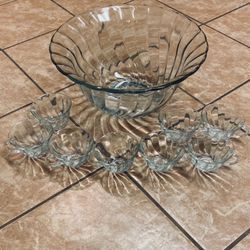 Vintage  Anchor Hocking  Co. Punch Bowl 🎁