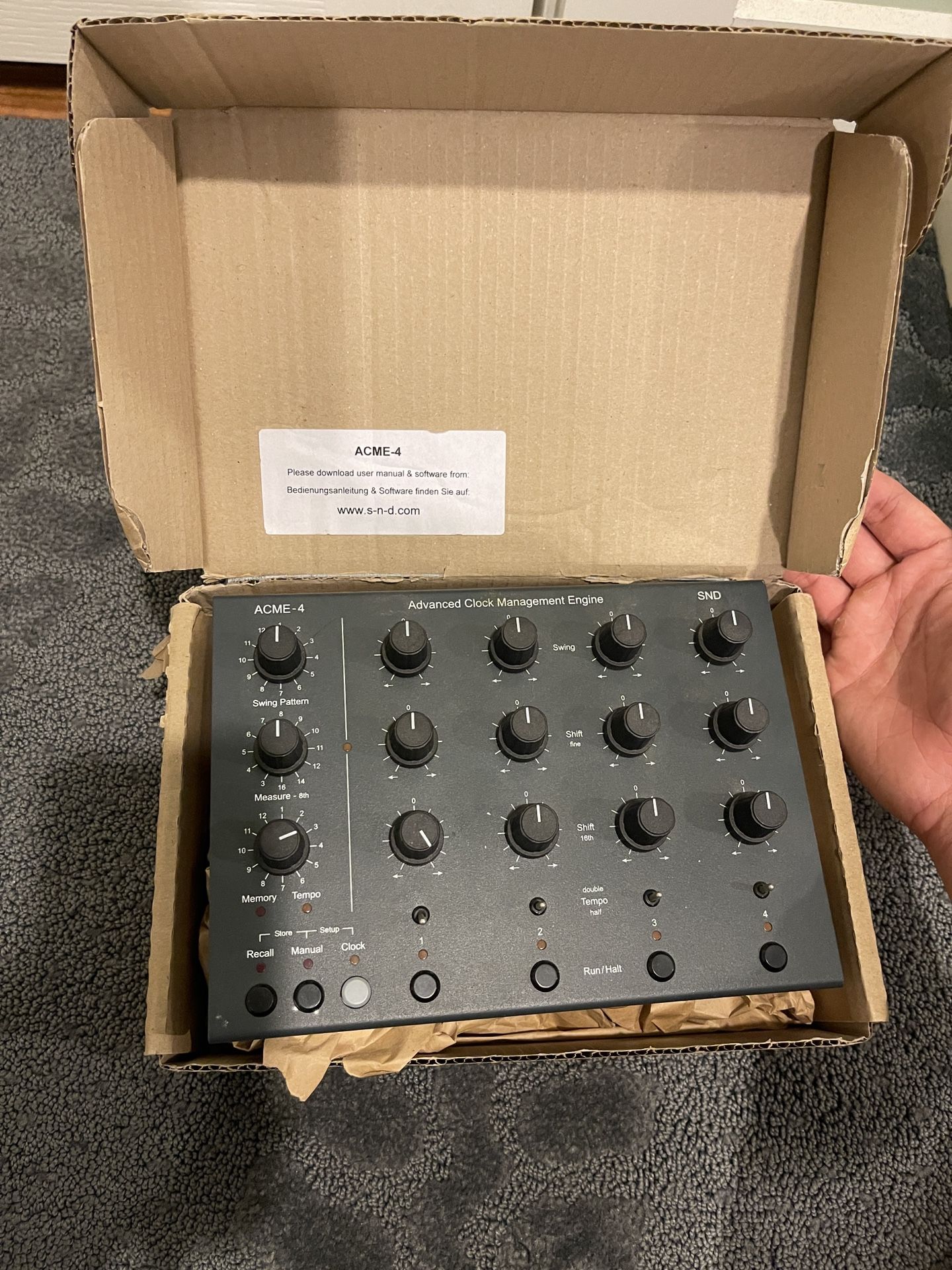 SND Acme-4 Advanced Clock Management Engine MIDI