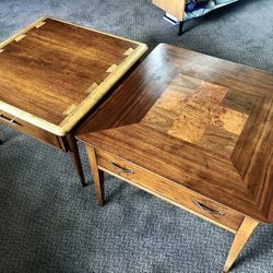 Two Beautiful Mid-Century Wood Coffee/end Tables