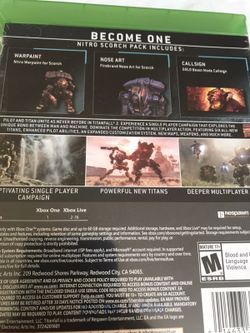 New Titanfall 2 Xbox one