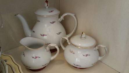 Antique China Tea Set, 3pc