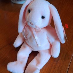 Vintage TY Beanie Babie Hoppity The Bunny 