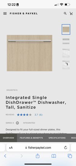 Fisher DD24sti9 dishwasher