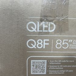 SAMSUNG 85” Q8F QLED SERIES 8  SMART TV 4K HDR VISION AI 2025 MODEL FANTASTIC PICTURE QUALITY GUARANTEED NEW OPEN BOX