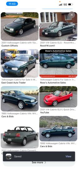 2001 VW Cabrio