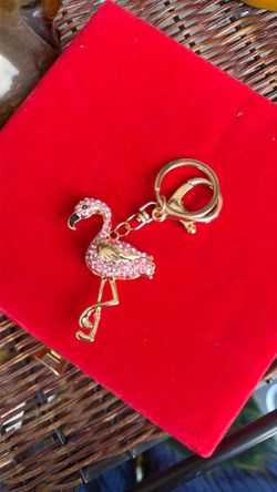 Flamingo keychain
