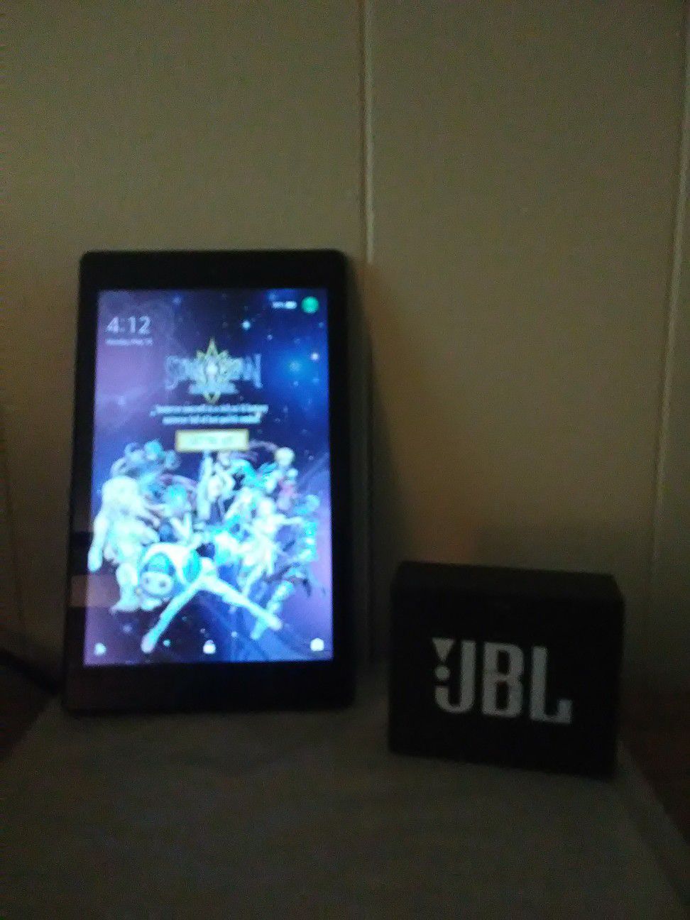 Amazon fire HD 8 with Alexa and JBL GO Bluetooth speaker