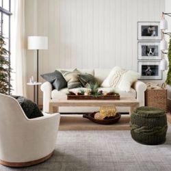 NEW Pottery Barn Colossal Knit Pouf Seats (2)